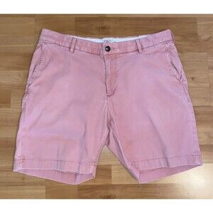 Faherty Pink Flat Front Men's Shorts